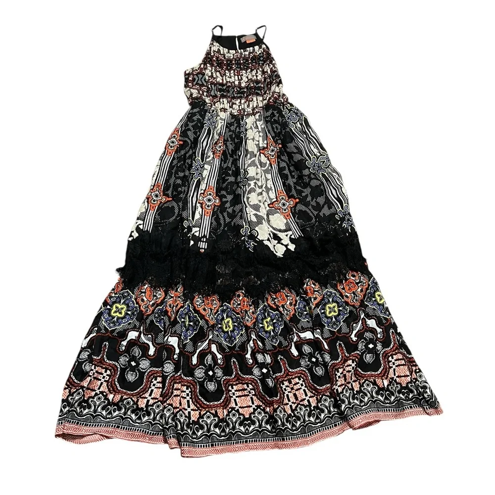 Anthropologie Bhanuni by Jyoti Tiered Maxi Dress Size 6 - Picture 2 of 9